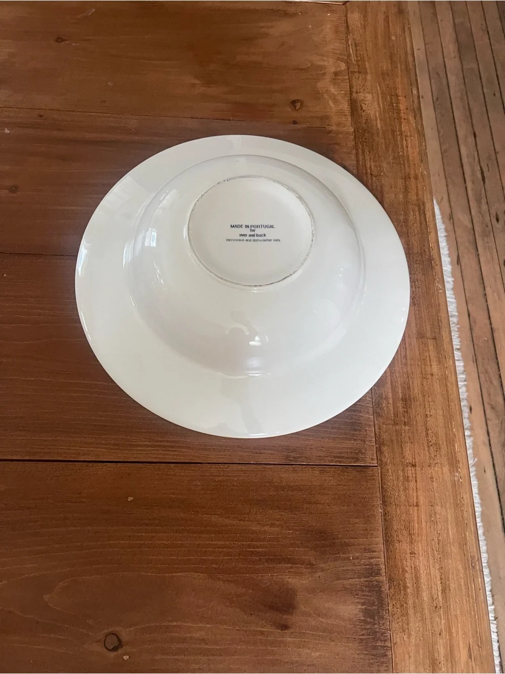 Over And Back Sojourn Large Blue Yellow Rim Bowl Set Made Portugal